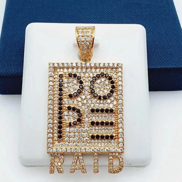 Gold Plated CZ Pendant, INUS1BR059 - Picture 6 of 9